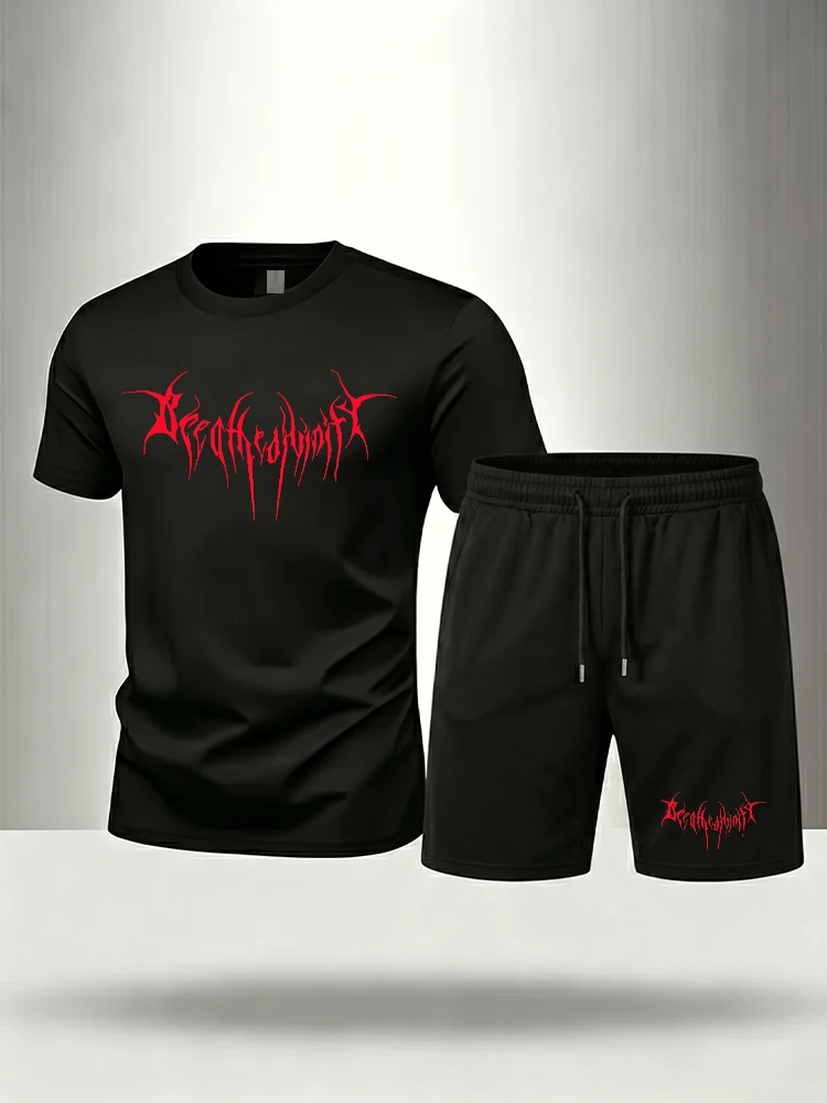 Men’s 100% Cotton Breathable Tee and Shorts Set Summer Lightweight Loose Fit Gym Sleepwear 2-Piece
Men’s 100% Cotton Breathable Tee and Shorts Set Summer Lightweight Loose Fit Gym Sleepwear 2-Piece