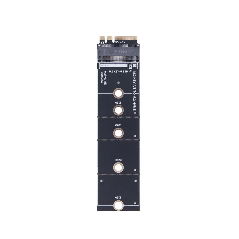 M.2 Wifi Interface A/E to M Key Expansion Card M2 Key A+E to M2 NVME Adapter Convert Card Riser for 2230 2242 2260 2280 NVME SSD
M.2 Wifi Interface A/E to M Key Expansion Card M2 Key A+E to M2 NVME Adapter Convert Card Riser for 2230 2242 2260 2280 NVME SSD