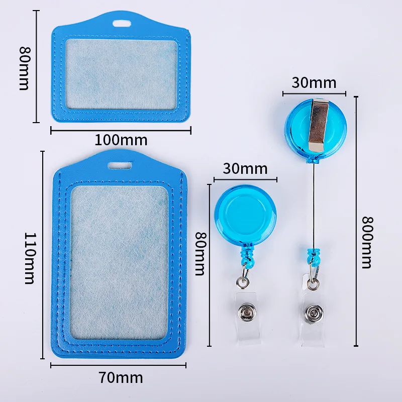 PU Leather Retractable Badge Reel with Clip for Doctor Nurse Employee ID Badge Holder
PU Leather Retractable Badge Reel with Clip for Doctor Nurse Employee ID Badge Holder