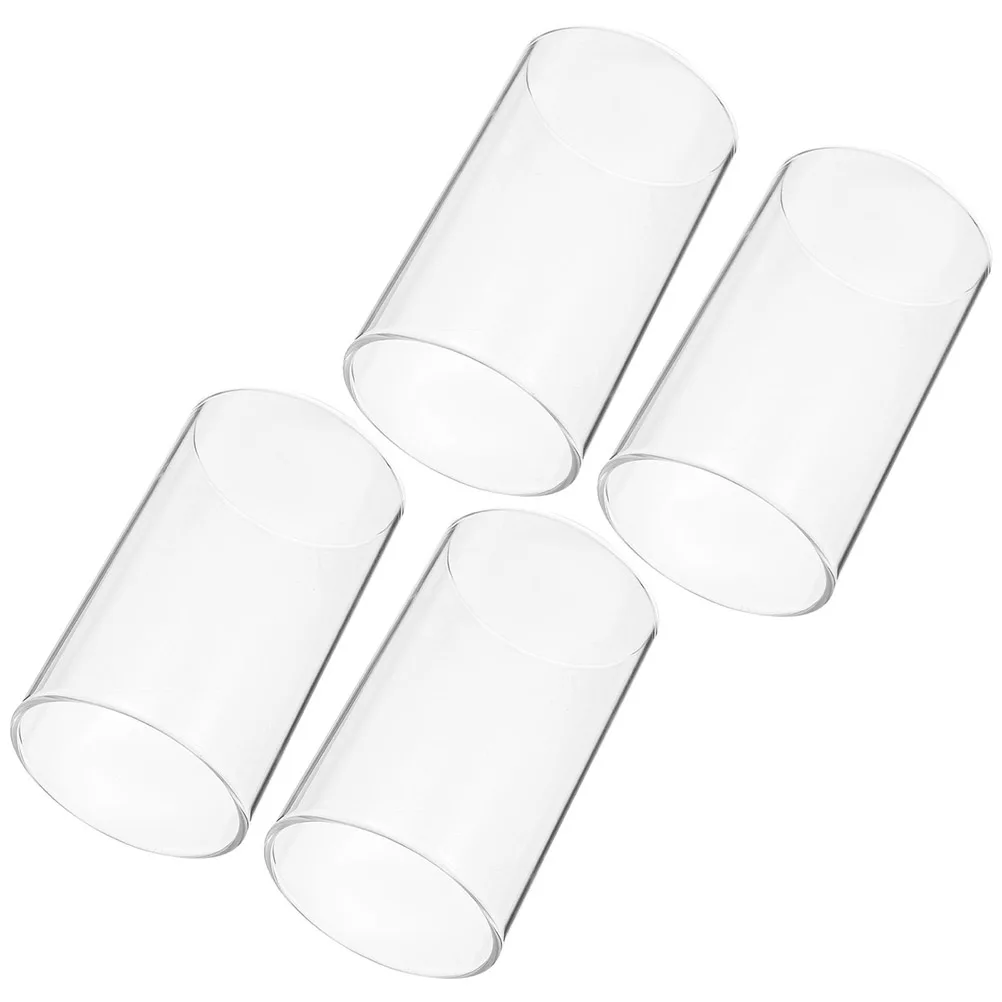 4 Pcs Glass Lampshade Cylinder Cover for Candlestick Kerzenglas-Abdeckung Zylinderkerzen Decors
4 Pcs Glass Lampshade Cylinder Cover for Candlestick Kerzenglas-Abdeckung Zylinderkerzen Decors