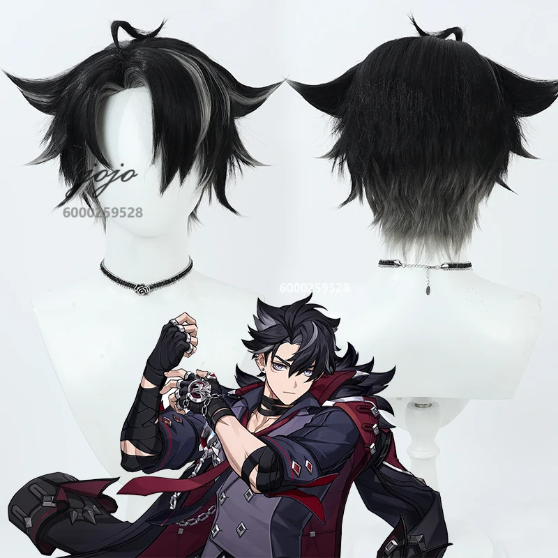 Game Genshin Impact Wriothesley Cosplay Wig 30cm Black Grey Gradient Wigs Heat Resistant Synthetic Hair Halloween Party Wig Cap
Game Genshin Impact Wriothesley Cosplay Wig 30cm Black Grey Gradient Wigs Heat Resistant Synthetic Hair Halloween Party Wig Cap