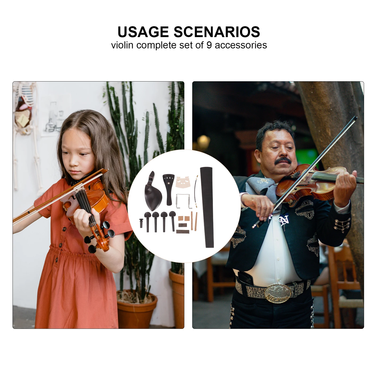 Violin Accessories Instrument Parts Saddle Undyed Ebony 4/4 Supplies Maple Kit Outfit
Violin Accessories Instrument Parts Saddle Undyed Ebony 4/4 Supplies Maple Kit Outfit