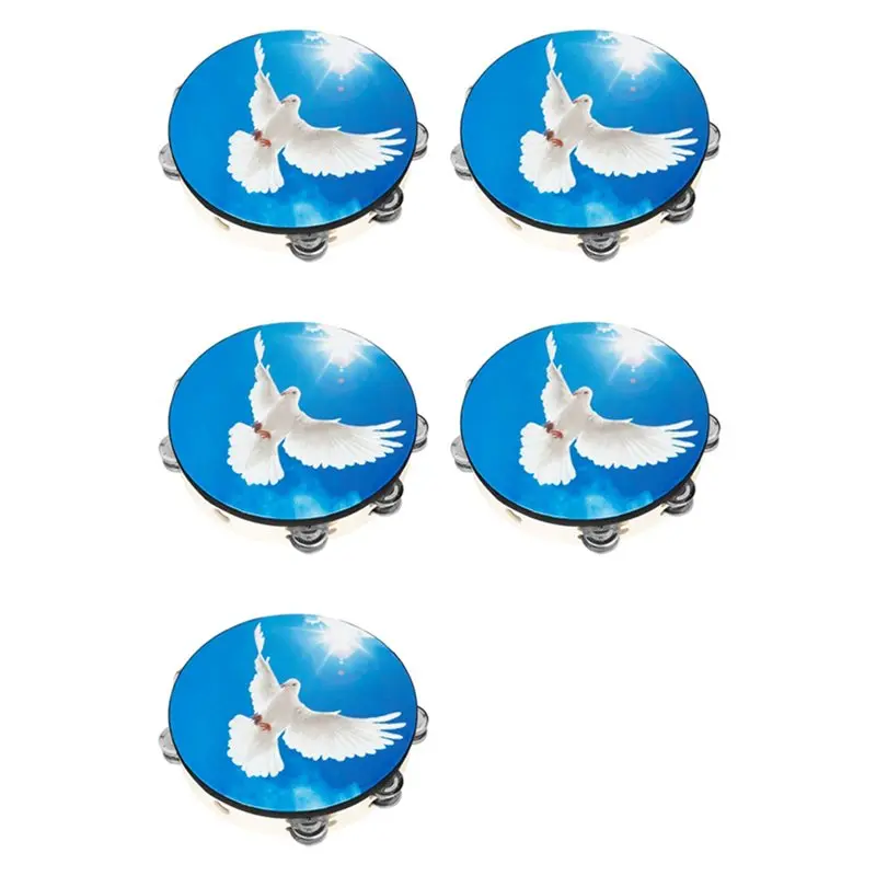 L71A 5Pcs 10 Inch Peace Dove Double Layer Hand Tambourine
L71A 5Pcs 10 Inch Peace Dove Double Layer Hand Tambourine