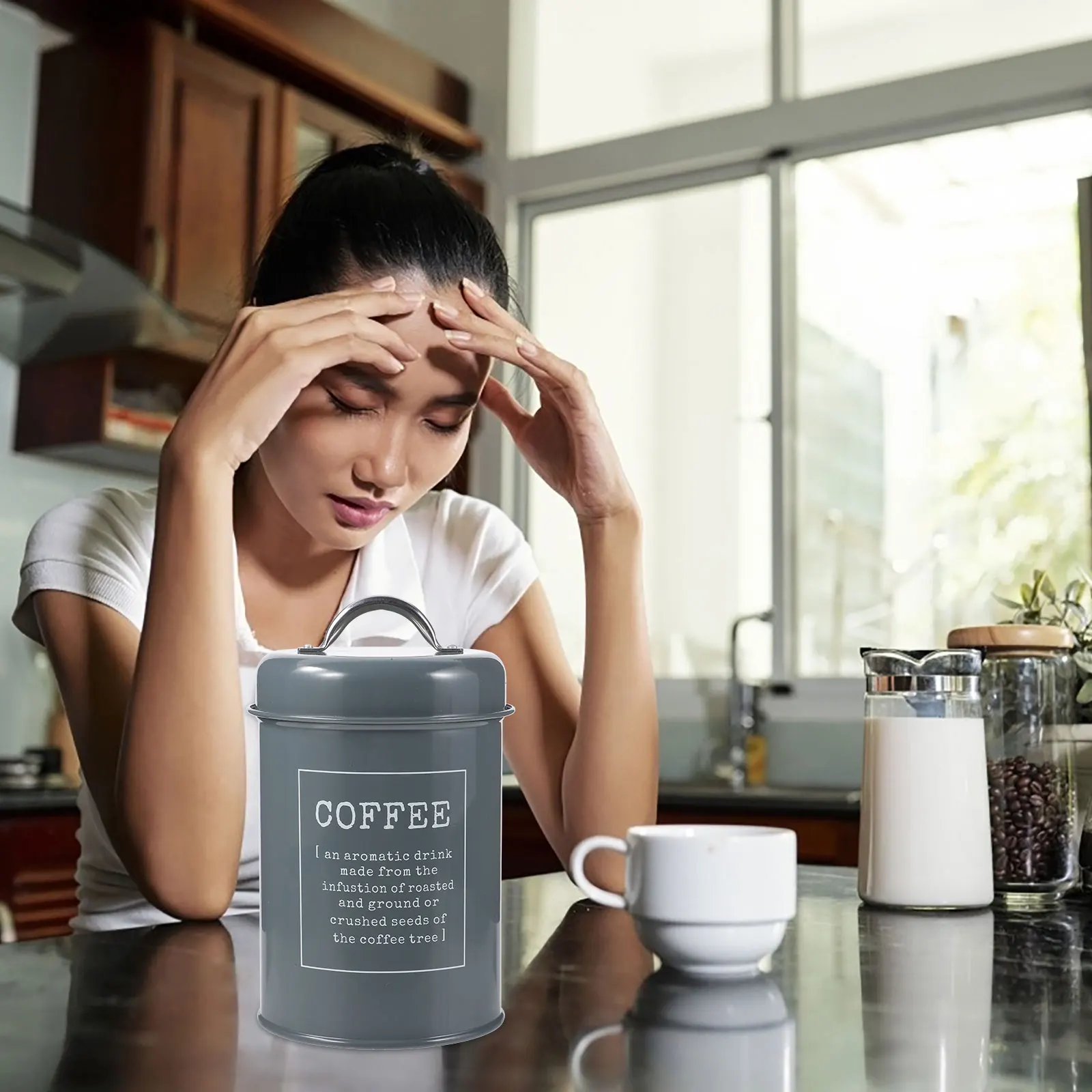 Farmhouse Style Airtight Metal For Tea Coffee Sugar Storage Sealed Jar With Lid Kitchen Decorative Container Tea Canister Set
Farmhouse Style Airtight Metal For Tea Coffee Sugar Storage Sealed Jar With Lid Kitchen Decorative Container Tea Canister Set