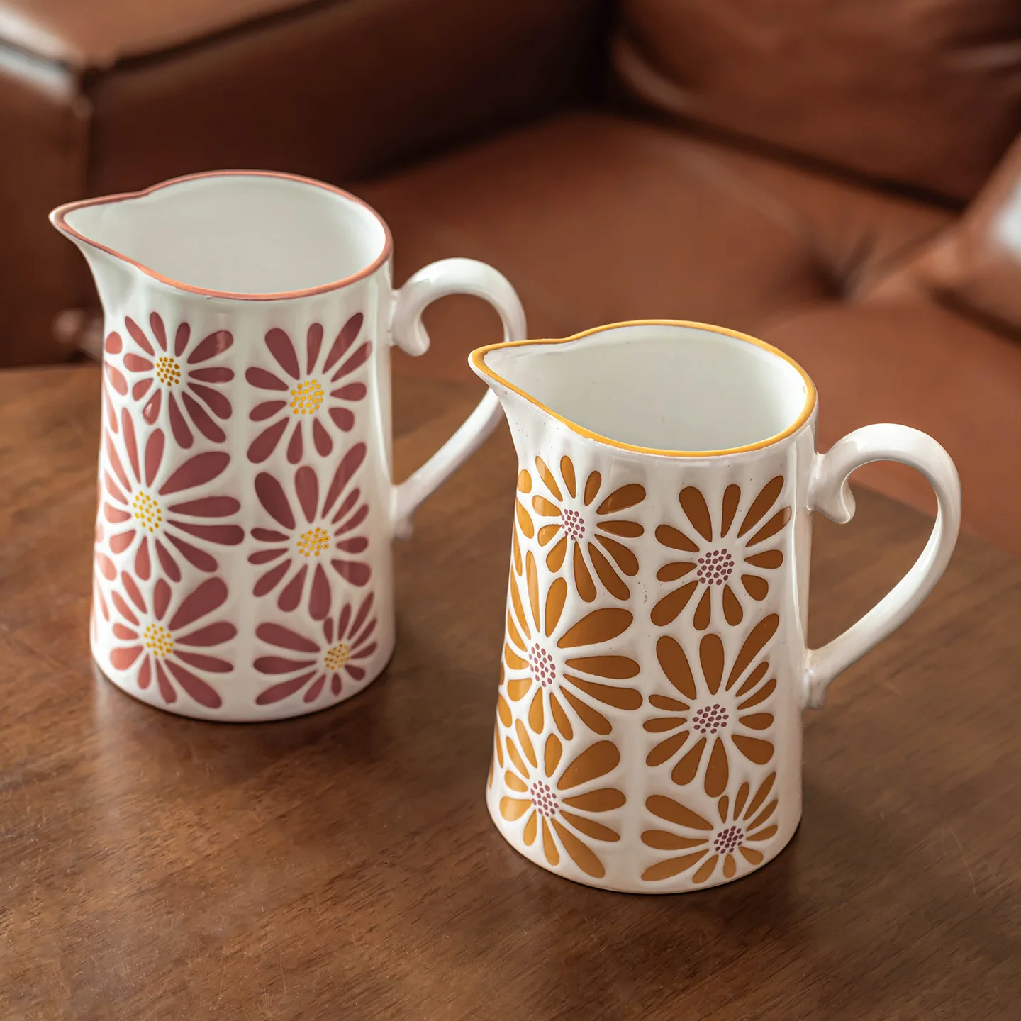 YFY high-value cold kettle ceramic large household pot retro daisy large-capacity cold teapot high resistant tableware
YFY high-value cold kettle ceramic large household pot retro daisy large-capacity cold teapot high resistant tableware