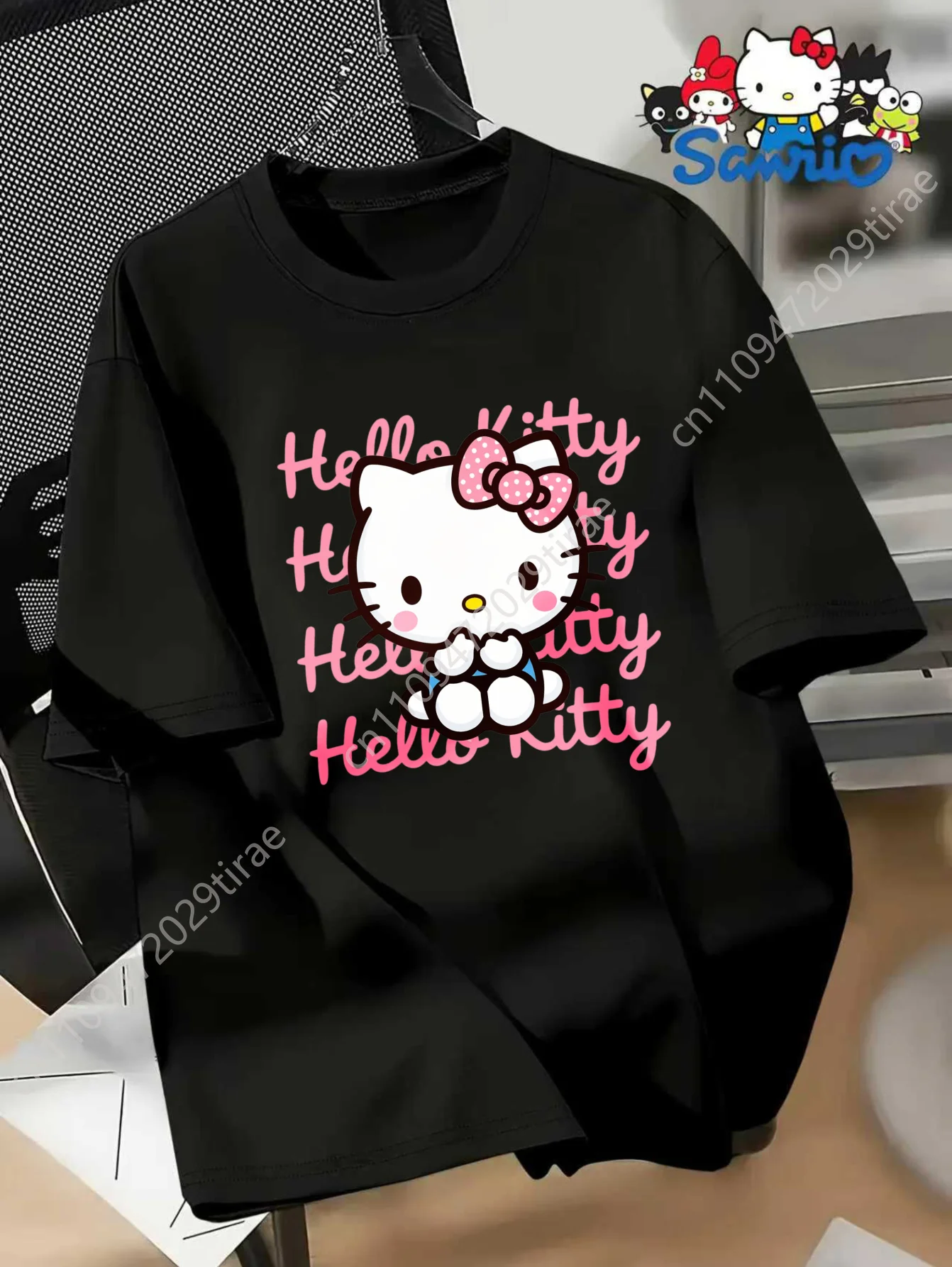 Sanrio Hello Kitty Multi-Print Striped Short T-Shirt for Women Casual Oversized Trendy Cosplay Stylish Top Geometric Pattern
Sanrio Hello Kitty Multi-Print Striped Short T-Shirt for Women Casual Oversized Trendy Cosplay Stylish Top Geometric Pattern