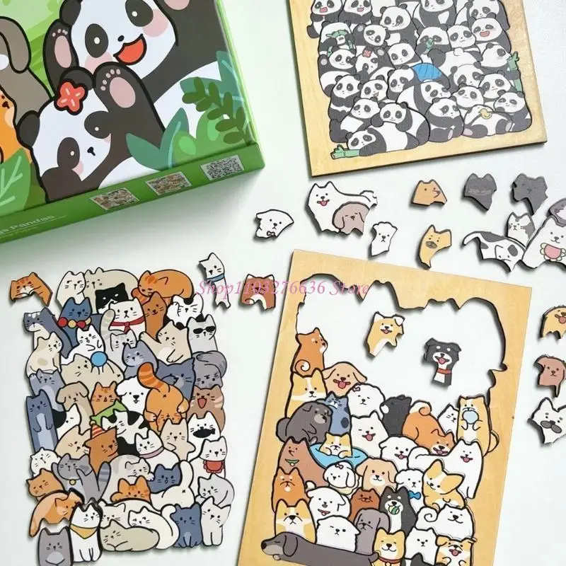 R6FD Unique Animal Theme Wooden Puzzle 50Pieces for Stress Relief Creative Gift Artistic Home Display Photo Frame
R6FD Unique Animal Theme Wooden Puzzle 50Pieces for Stress Relief Creative Gift Artistic Home Display Photo Frame