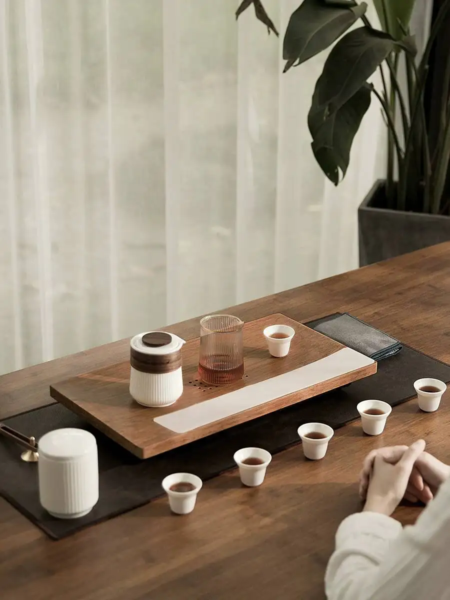 A Small Solid Wood Tray Home Use, Japanese-Style Simple Kung Fu Tea Set With Drawer For Dry Brewing And Water Storage
A Small Solid Wood Tray Home Use, Japanese-Style Simple Kung Fu Tea Set With Drawer For Dry Brewing And Water Storage