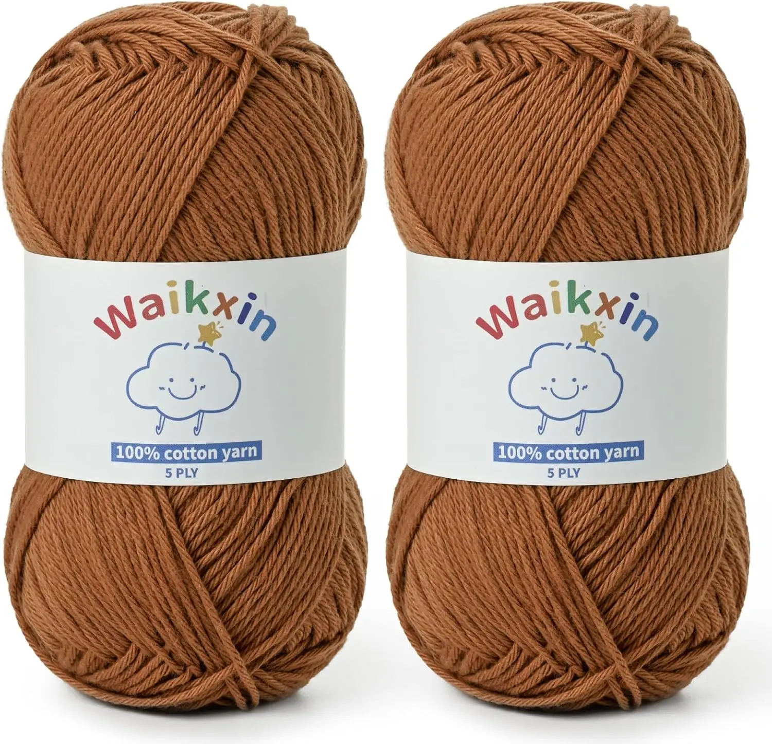 Fluffy Cotton Yarn for Crocheting - 262.4yds/3.52oz Soft Baby Yarn 5 Ply for Amigurumi Crafts Socks Hats (2 Brown)
Fluffy Cotton Yarn for Crocheting - 262.4yds/3.52oz Soft Baby Yarn 5 Ply for Amigurumi Crafts Socks Hats (2 Brown)