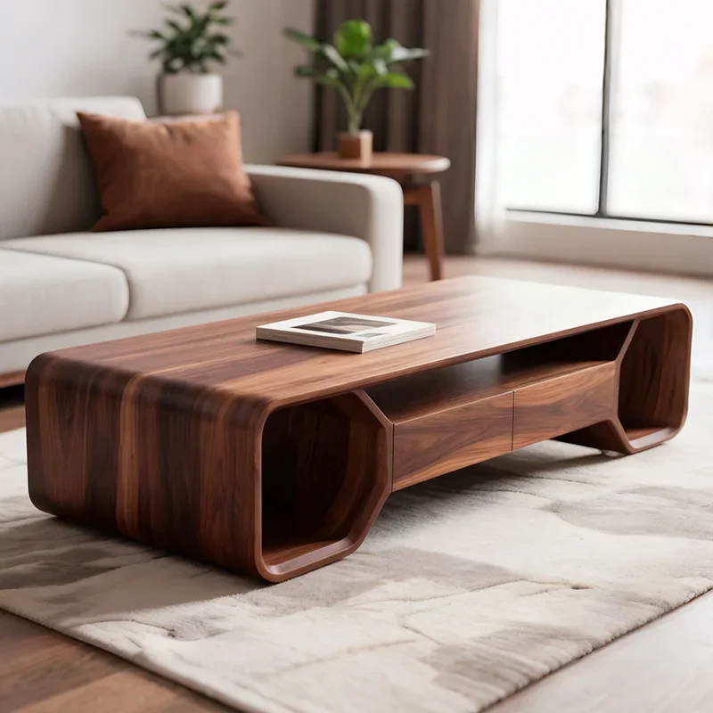 New Chinese Style Solid Wood Coffee Table Living Room Home High-end Black Walnut Wood Drawer Tea Table New Model
New Chinese Style Solid Wood Coffee Table Living Room Home High-end Black Walnut Wood Drawer Tea Table New Model