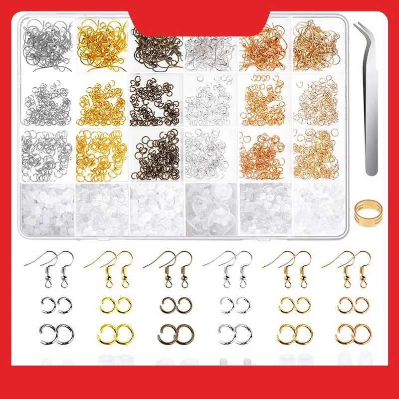 Jewelry Making Kit + Earring Hooks,Open Jump Rings,Earring Backs For Jewelry Making And Repair B
Jewelry Making Kit + Earring Hooks,Open Jump Rings,Earring Backs For Jewelry Making And Repair B