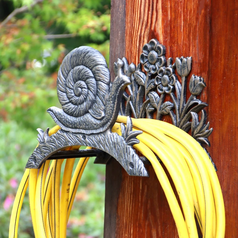 Ironwork hose storage rack, car washing water gun and watering storage, snail hose holder, wall-mounted rack, hose reel, coiling
Ironwork hose storage rack, car washing water gun and watering storage, snail hose holder, wall-mounted rack, hose reel, coiling