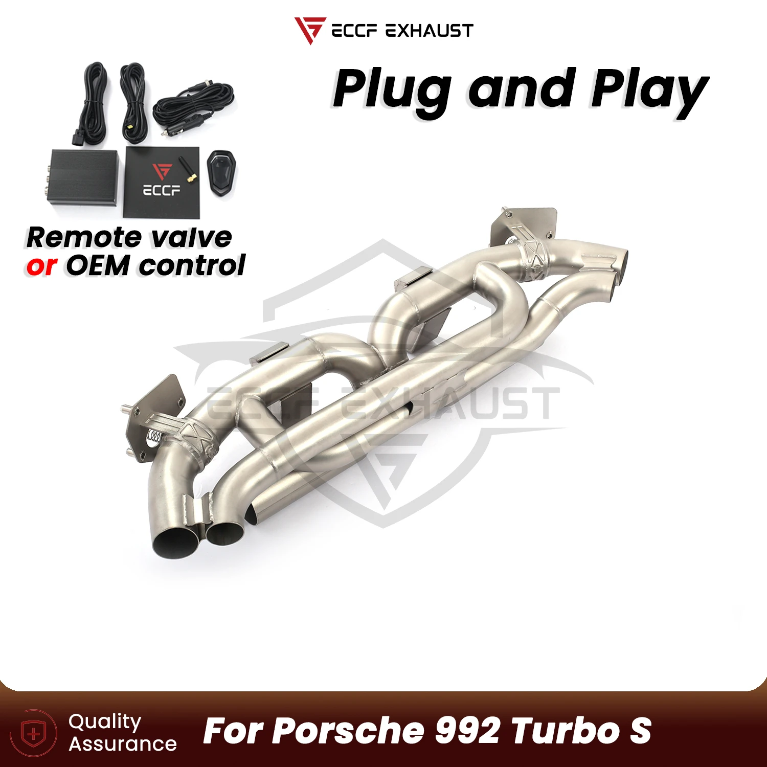 For Porsche 992 Turbo S AK Style Stainless steel Exhaust OEM Valve System Plug and Play Performance Upgrade Easy Installation
For Porsche 992 Turbo S AK Style Stainless steel Exhaust OEM Valve System Plug and Play Performance Upgrade Easy Installation