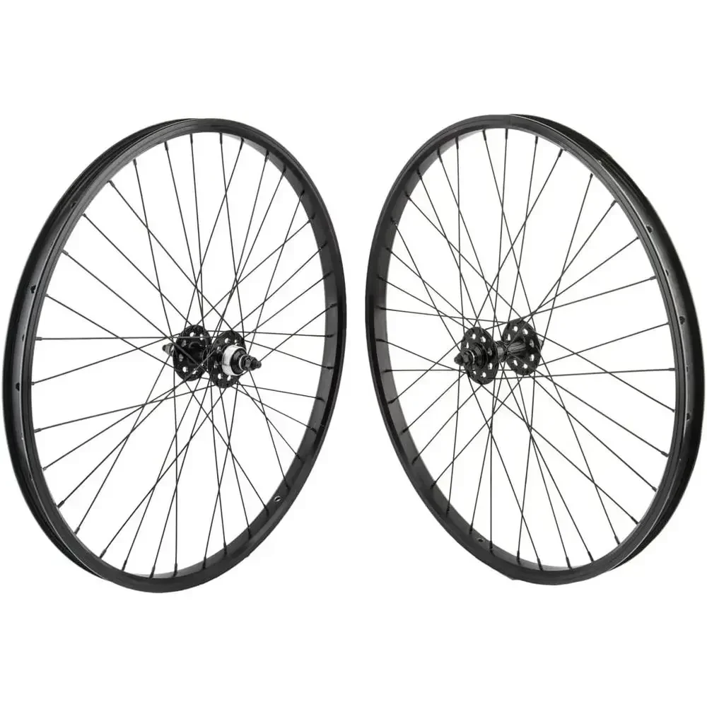 26 Black Bicycle Wheelset
26 Black Bicycle Wheelset