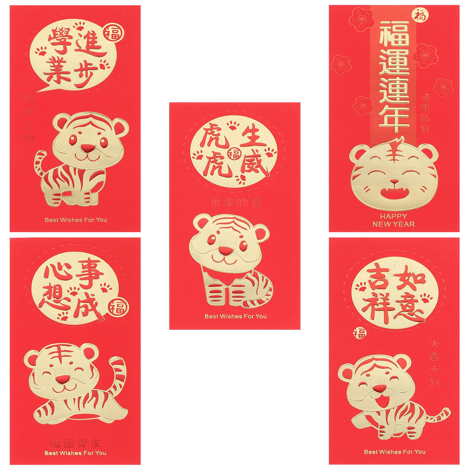 30Pcs New Year Red Packets Red Envelopes Creative Patterns Strong Material Light Weight Easy Carry Chinese Style Money Storage
30Pcs New Year Red Packets Red Envelopes Creative Patterns Strong Material Light Weight Easy Carry Chinese Style Money Storage
