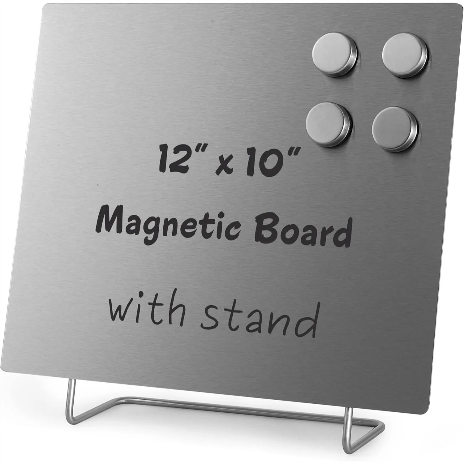 Magnetic Bulletin Board with Stand – Dry Erase Memo Board for Desk – 12x10 Inches + 4 Magnets
Magnetic Bulletin Board with Stand – Dry Erase Memo Board for Desk – 12x10 Inches + 4 Magnets