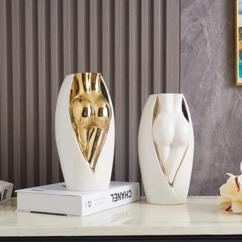 European style ceramic hip vase, creative art, home decoration, ornaments, living room TV cabinet handicrafts
European style ceramic hip vase, creative art, home decoration, ornaments, living room TV cabinet handicrafts