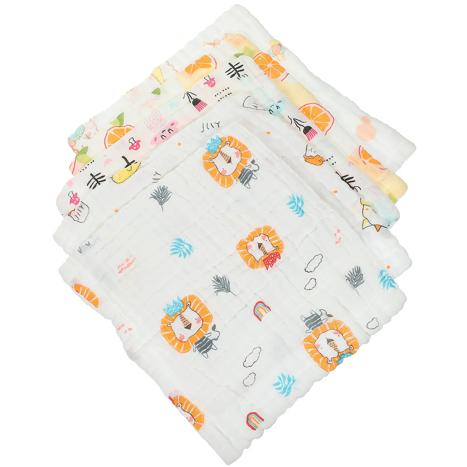 5 Pcs Cotton D Drool Bath Small Towels Burp Cloths for Newborn Baby Gauze Comfort Saliva Rags
5 Pcs Cotton D Drool Bath Small Towels Burp Cloths for Newborn Baby Gauze Comfort Saliva Rags