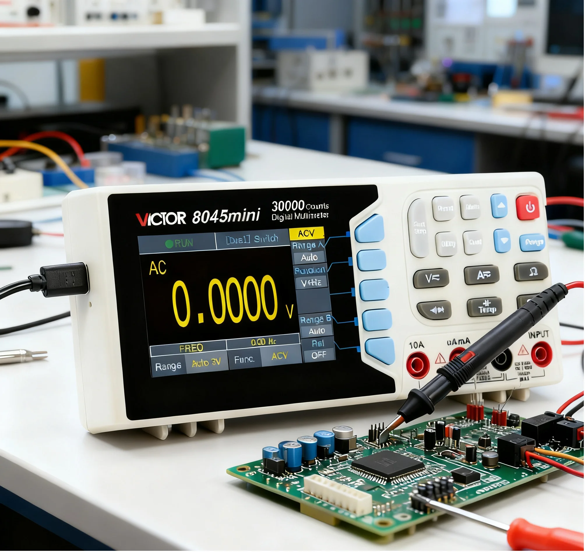 Desktop Digital Multimeter with 30000 Counts Dual Display USB Communication & Intelligent Protection
Desktop Digital Multimeter with 30000 Counts Dual Display USB Communication & Intelligent Protection