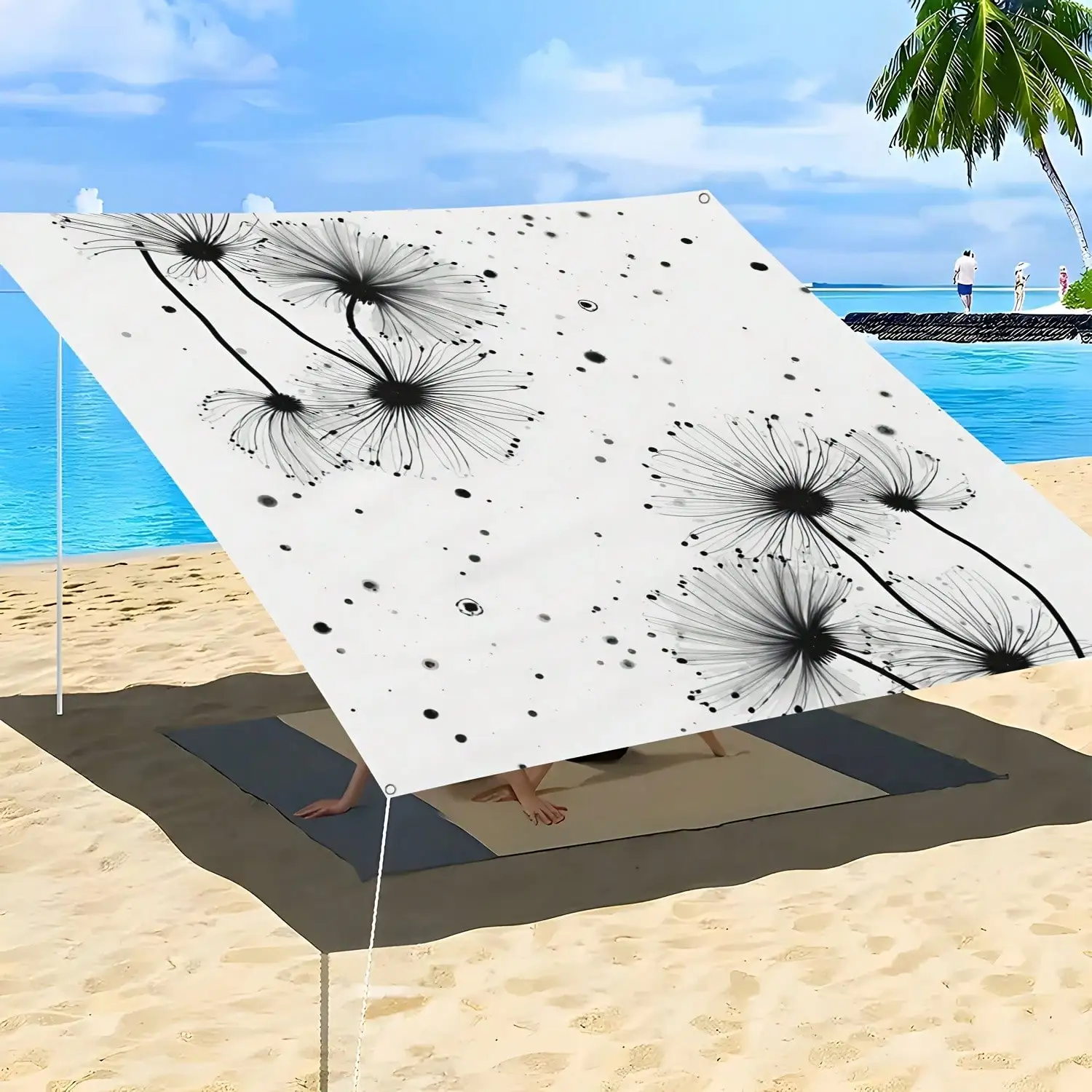 Dandelion Printed Outdoor Sunshade Awning Artistic Portable Sunshade Sky Screen For Courtyard Camping, Polyester Material I4B9
Dandelion Printed Outdoor Sunshade Awning Artistic Portable Sunshade Sky Screen For Courtyard Camping, Polyester Material I4B9