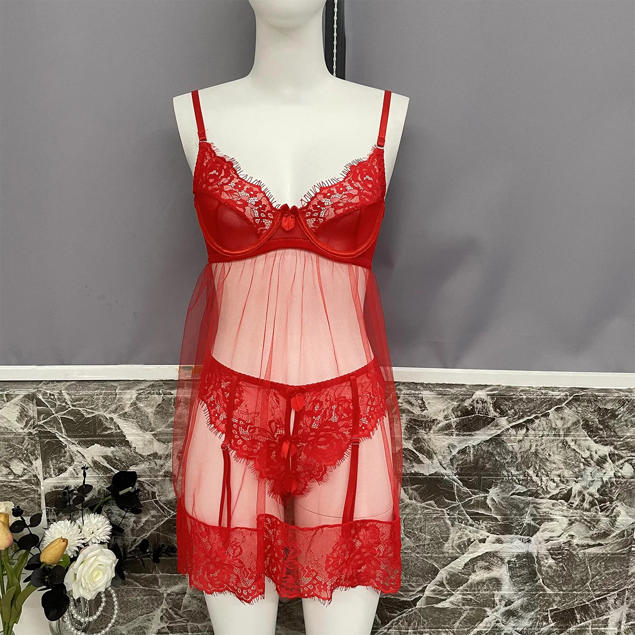 Sexy Nightgown For Women 2025 Erotic Lingerie See Through Mesh Pajamas Set Attractive Female Underwear Hot Sleepwear Night Dress
Sexy Nightgown For Women 2025 Erotic Lingerie See Through Mesh Pajamas Set Attractive Female Underwear Hot Sleepwear Night Dress