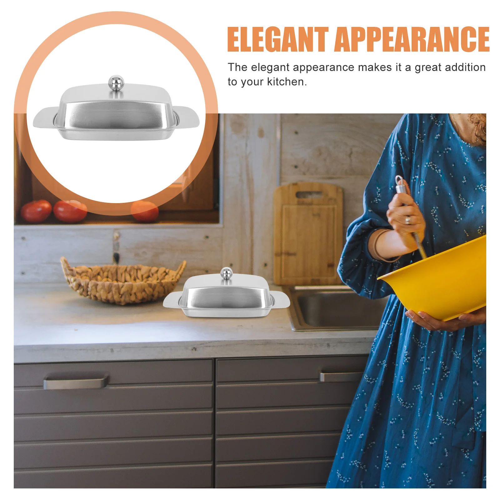 1pc Stainless Steel Butter Box Lid Premium Butter Plate Kitchen Household Tableware Bread Fruit Container Smooth Edge
1pc Stainless Steel Butter Box Lid Premium Butter Plate Kitchen Household Tableware Bread Fruit Container Smooth Edge