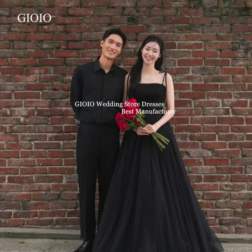 GIOIO Unique Romantic Black Thin Strap Strapless Wedding Evening Dress Sheer Puffy Long Skirt Photo Shoot Korean Party Dress
GIOIO Unique Romantic Black Thin Strap Strapless Wedding Evening Dress Sheer Puffy Long Skirt Photo Shoot Korean Party Dress