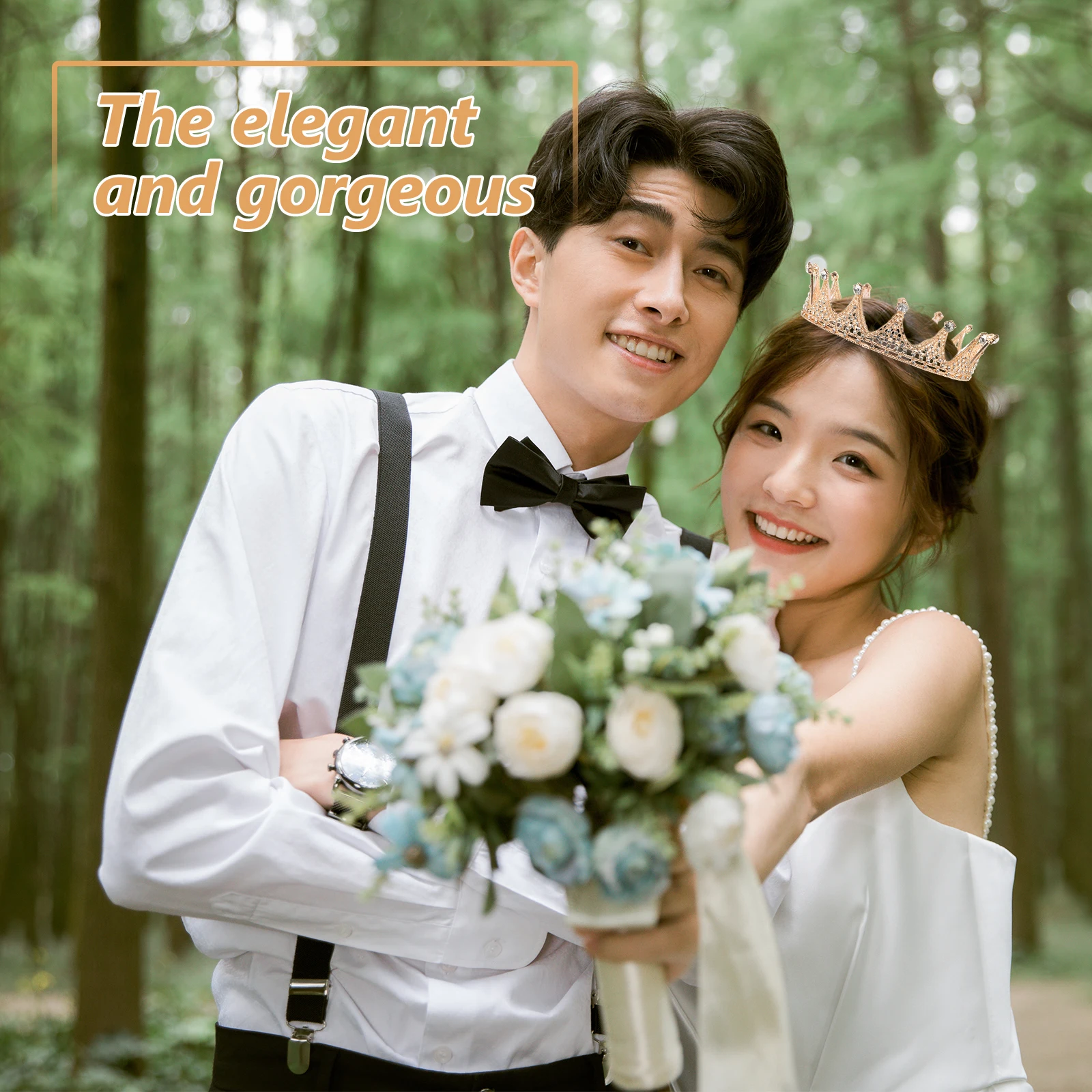 Golden Baroque Round Crown Rhinestone Wedding Headwear Tiara for Bride Unparalleled Flawless Sparkling Jewelry
Golden Baroque Round Crown Rhinestone Wedding Headwear Tiara for Bride Unparalleled Flawless Sparkling Jewelry