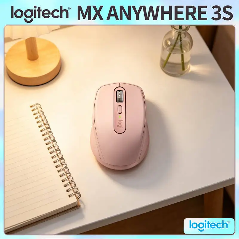 Precision MX Anywhere 3S - 8K DPI, MagSpeed Scroll, Ergonomic, Suitable for Flower Wreath Design & Studio Work