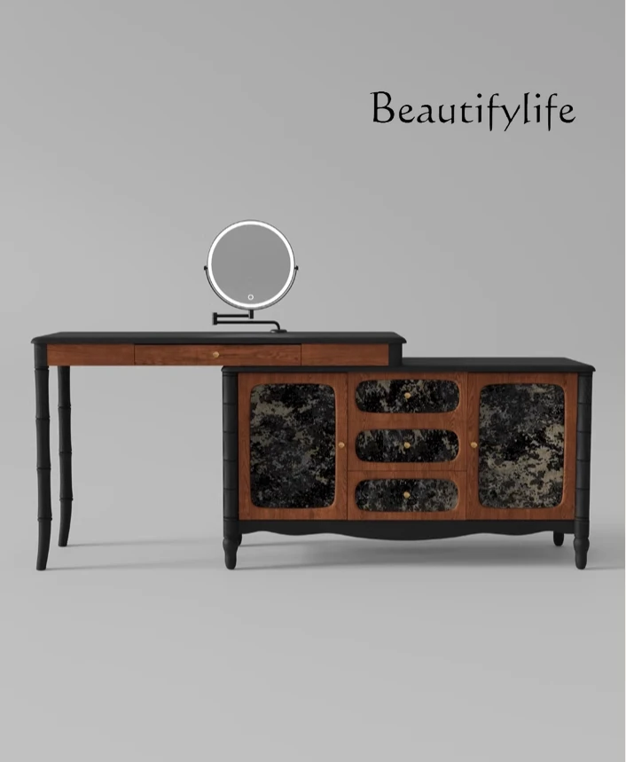 French retro dresser chest integrated bedroom master bedroom corner makeup table solid wood light luxury
French retro dresser chest integrated bedroom master bedroom corner makeup table solid wood light luxury