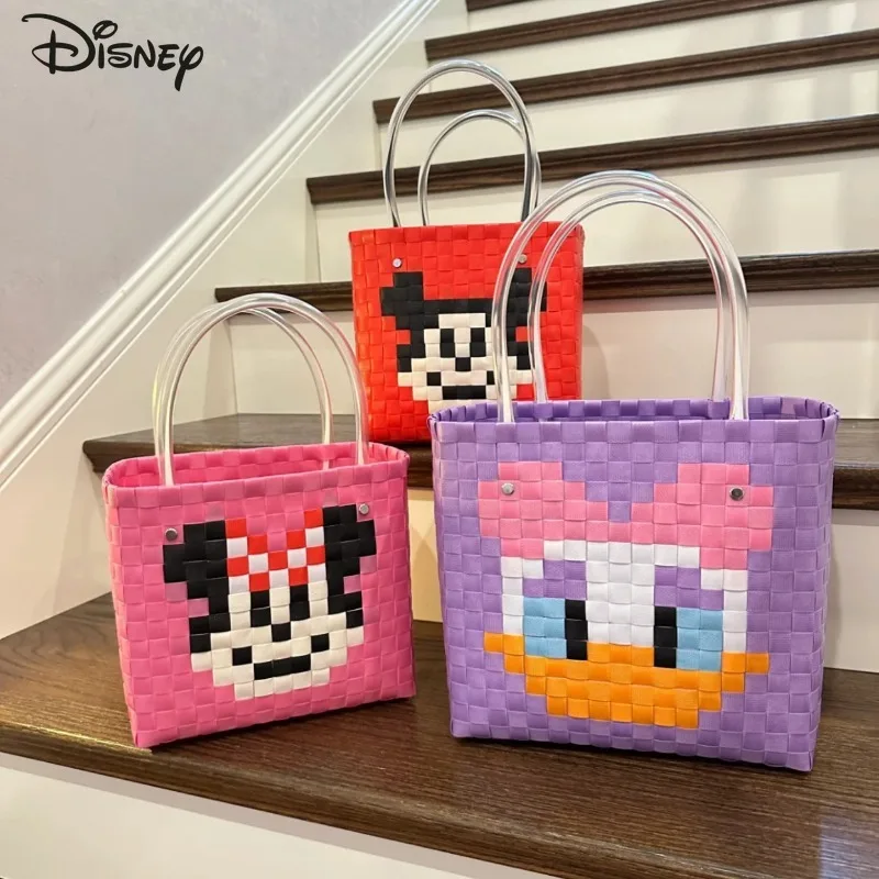 Disney 2026 New Women's Handbag Fashionable and High-quality PVC Woven Bag Cartoon Large Capacity Multifunctional Shopping Bag
Disney 2026 New Women's Handbag Fashionable and High-quality PVC Woven Bag Cartoon Large Capacity Multifunctional Shopping Bag