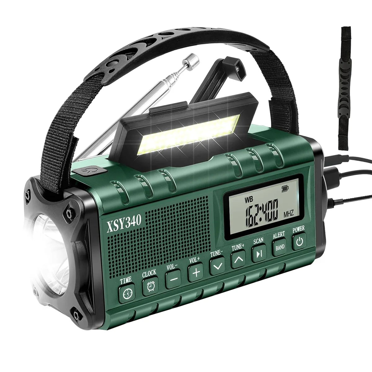 AU47-Emergency Weather Radio,AM/FM/NOAA Hand Crank Solar Powered 10000mAh Phone Charger Radio,LCD Display Alarm Clock
AU47-Emergency Weather Radio,AM/FM/NOAA Hand Crank Solar Powered 10000mAh Phone Charger Radio,LCD Display Alarm Clock