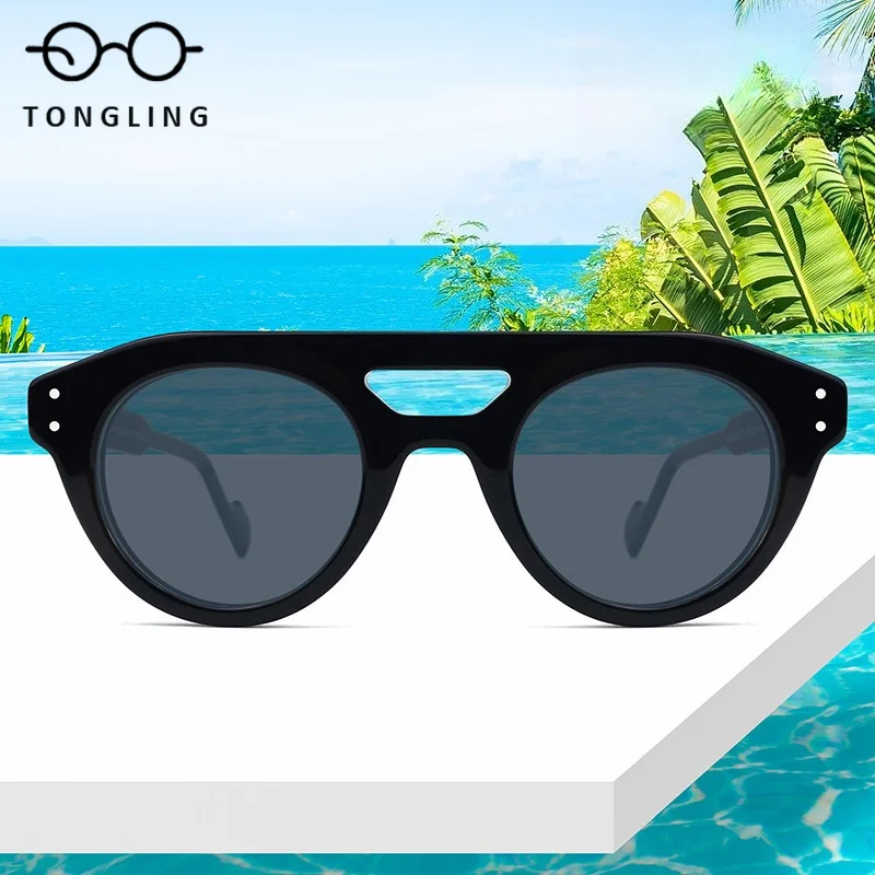 High-Quality Women Round Double-Rail High-End Men Handcrafted High-Quality Acetate Large Frames Effect Fashion Driving Sunglass
High-Quality Women Round Double-Rail High-End Men Handcrafted High-Quality Acetate Large Frames Effect Fashion Driving Sunglass