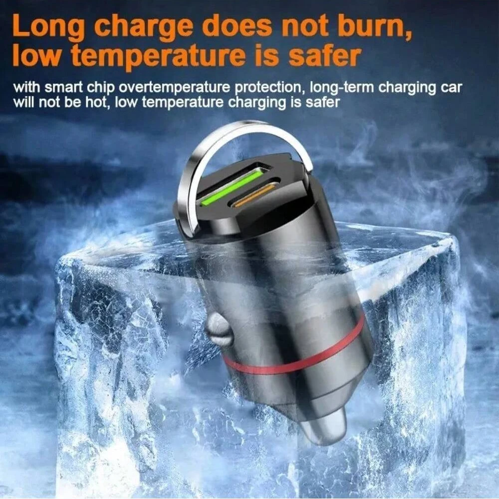 Hidden mini car charger USB Super Fast charger Head TypeC multi-function car charger
Hidden mini car charger USB Super Fast charger Head TypeC multi-function car charger