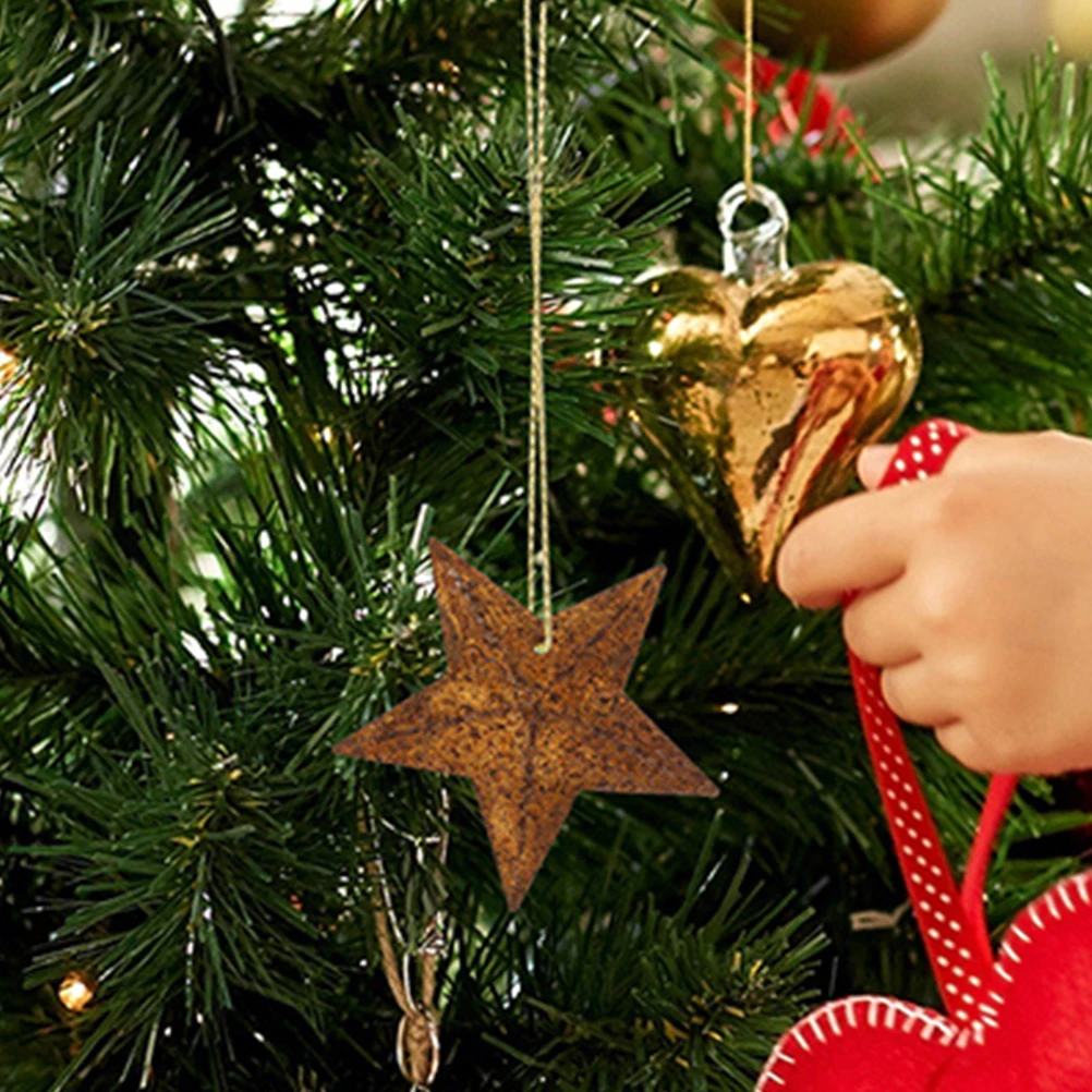 20pcs Five-Pointed Star Hanging Decor Iron Wall Pendant Holiday Home Decoration Xmas Party Bar Coffee Shop Gift Metal Star
20pcs Five-Pointed Star Hanging Decor Iron Wall Pendant Holiday Home Decoration Xmas Party Bar Coffee Shop Gift Metal Star