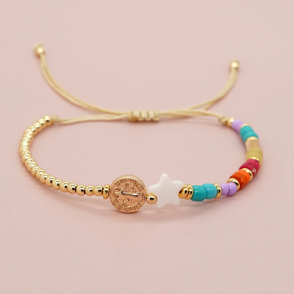 1PC Go2boho Summer Beach Shell Star Jesus Cross Bracelet Gold Plated Boho Fashion Charm Jewelry
1PC Go2boho Summer Beach Shell Star Jesus Cross Bracelet Gold Plated Boho Fashion Charm Jewelry