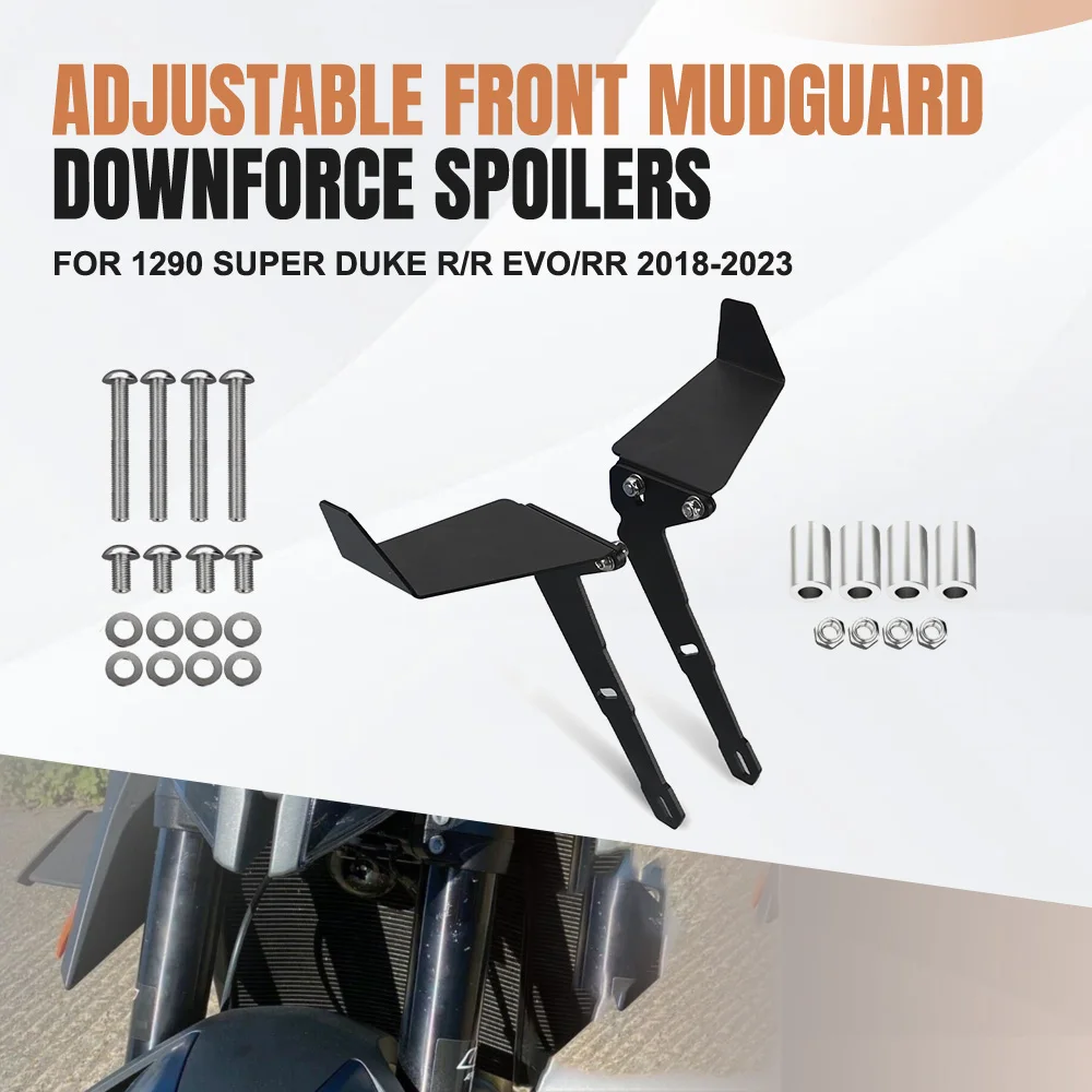Fender Front Fixed Wings Aerodynamic Winglets Side Wing Downforce Spoilers Wings For 1290 Super Duke R/R EVO/RR 2018-2022 2023
Fender Front Fixed Wings Aerodynamic Winglets Side Wing Downforce Spoilers Wings For 1290 Super Duke R/R EVO/RR 2018-2022 2023