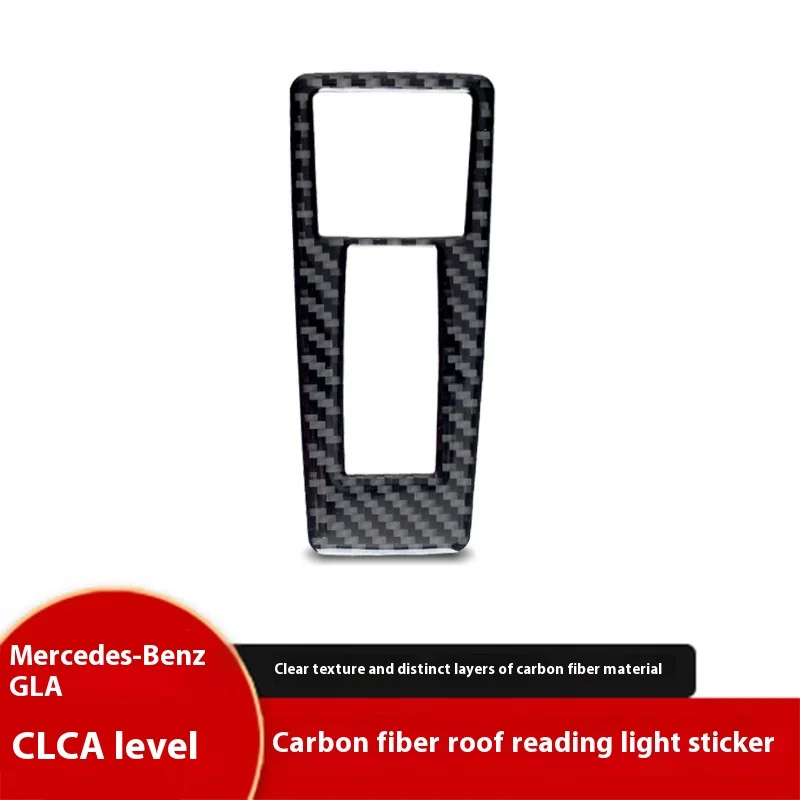 For Mercedes-Benz GLA CLA Class A Interior Modification Real Carbon Fiber Roof Reading Light Frame Decorative Sticker Auto Parts 
For Mercedes-Benz GLA CLA Class A Interior Modification Real Carbon Fiber Roof Reading Light Frame Decorative Sticker Auto Parts