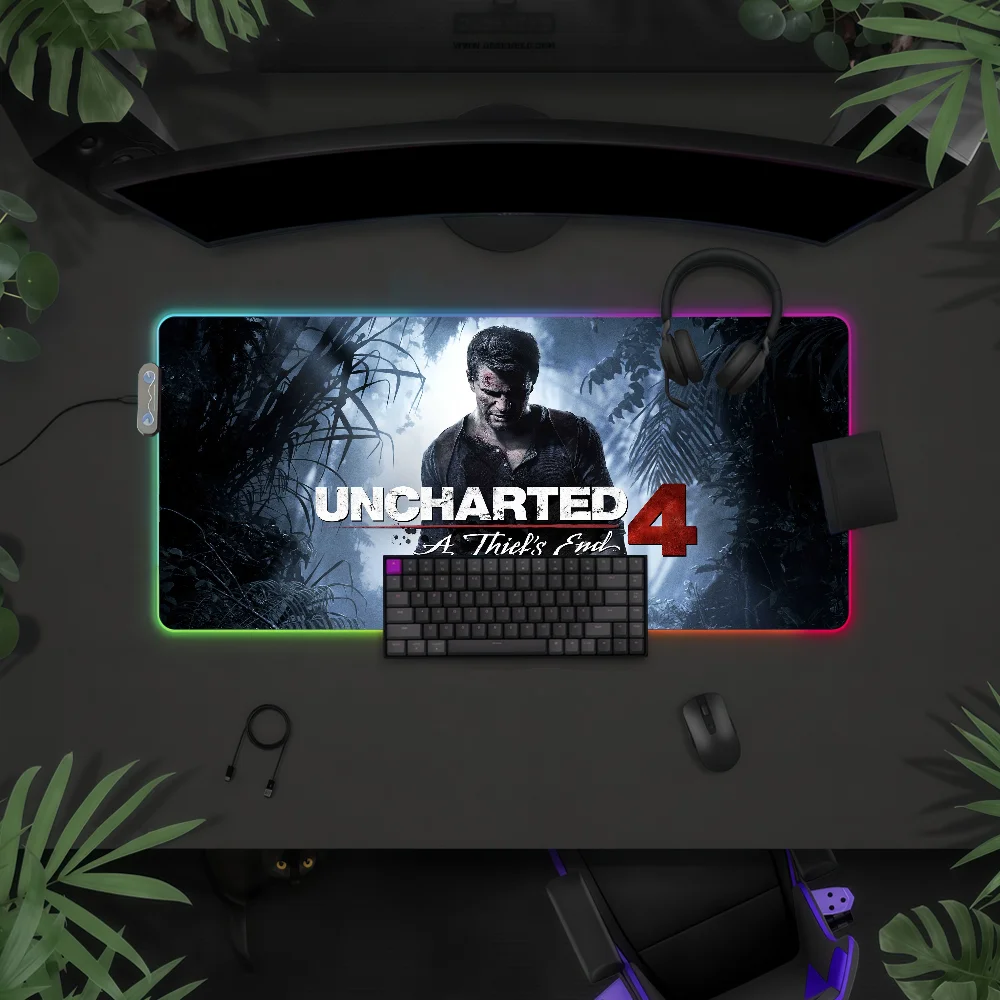 Game U-UnchartedS 4 Mouse Pad RGB LED Light Colorful Game Keyboard Non-slip Cover Desk-mat Surface Waterproof
Game U-UnchartedS 4 Mouse Pad RGB LED Light Colorful Game Keyboard Non-slip Cover Desk-mat Surface Waterproof