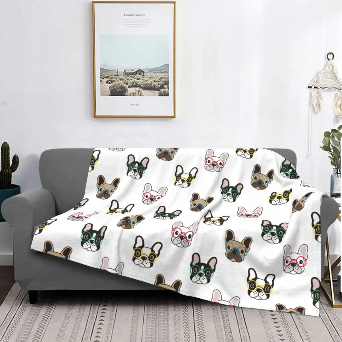 Bulldog Dog Blankets Fleece All Season Animal Multi-function Soft Throw Blankets for Bed Travel Rug Piece
Bulldog Dog Blankets Fleece All Season Animal Multi-function Soft Throw Blankets for Bed Travel Rug Piece