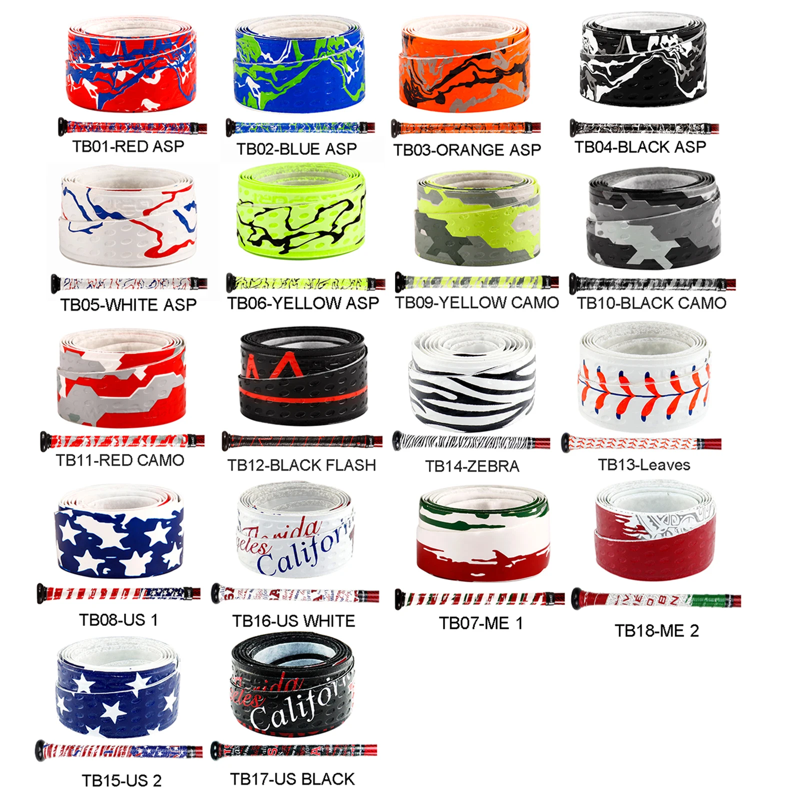 AMASPORT 5/10/20pcs Bat Grip Tapes Baseball Anti-slip Sweatband for Softball Baseball Sports Accessories
AMASPORT 5/10/20pcs Bat Grip Tapes Baseball Anti-slip Sweatband for Softball Baseball Sports Accessories