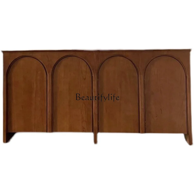 Nordic light luxury arch dining side cabinet American solid wood entrance modern simple decorative cabinet
Nordic light luxury arch dining side cabinet American solid wood entrance modern simple decorative cabinet