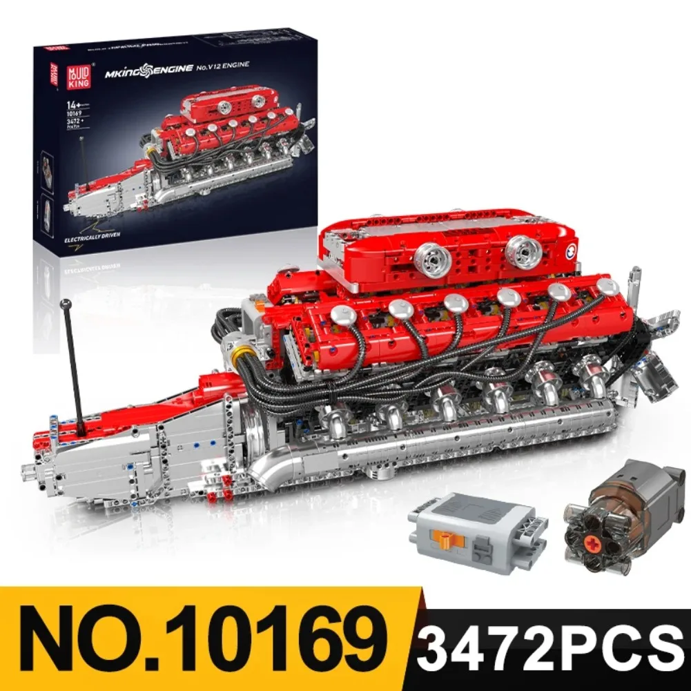 3472 шт. MOLD KING 10169 спортивный автомобиль V12 модель двигателя комплект строительных блоков моторный привод головоломка блок в сборе игрушки рождественские подарки
3472 шт. MOLD KING 10169 спортивный автомобиль V12 модель двигателя комплект строительных блоков моторный привод головоломка блок в сборе игрушки рождественские подарки