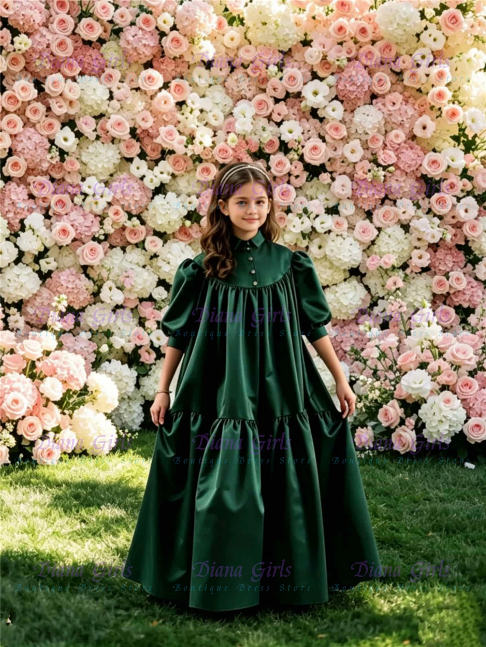 Elegant Quality Flower Girl Dress Green Satin Fluffy Little Girls Baptism Wedding Birthday Party Evening Ball Baptism Gowns
Elegant Quality Flower Girl Dress Green Satin Fluffy Little Girls Baptism Wedding Birthday Party Evening Ball Baptism Gowns