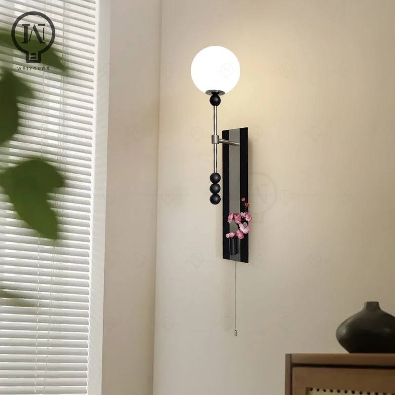 Pull rope switch wall lamp Nordic bedroom bedside wall lamp Simple modern study children's room living room background wall lamp
Pull rope switch wall lamp Nordic bedroom bedside wall lamp Simple modern study children's room living room background wall lamp