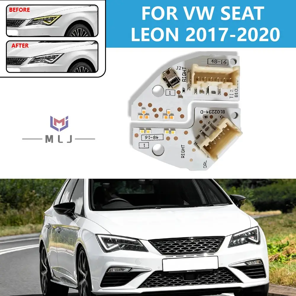 OEM B102233-D B102234-D white Angel Eyes DRL Turn Signal Boards For VW SEAT Leon 2017-2020 LED Headlight Daytime Running Light
OEM B102233-D B102234-D white Angel Eyes DRL Turn Signal Boards For VW SEAT Leon 2017-2020 LED Headlight Daytime Running Light