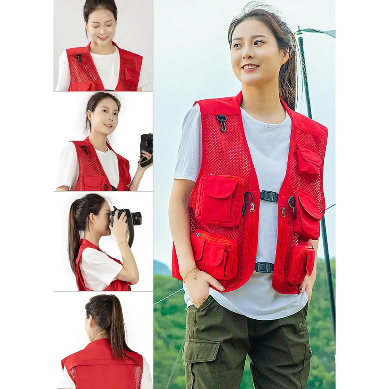 Fishing Vest Mesh Cycling Jacket With Multi Pockets Lightweight Multi-Functional Hiking Jacket For Men Women Teens Youth Girls
Fishing Vest Mesh Cycling Jacket With Multi Pockets Lightweight Multi-Functional Hiking Jacket For Men Women Teens Youth Girls