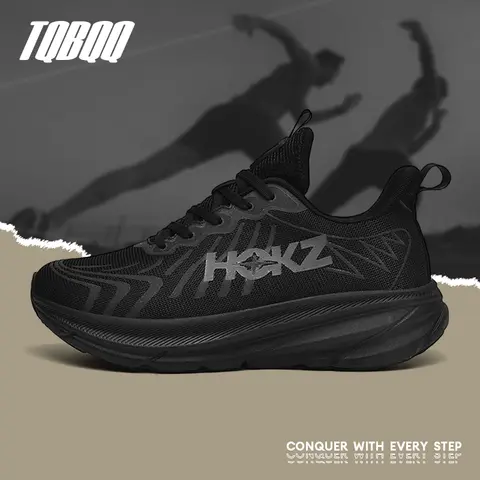 Placa de carbono almofada de ar tênis de corrida para homens macio grosso tênis feminino diário sapatos de caminhada ao ar livre sapatos casuais