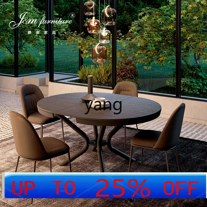 Lh solid wood multi-functional foldable round table household 10-person small apartment dining table 
Lh solid wood multi-functional foldable round table household 10-person small apartment dining table