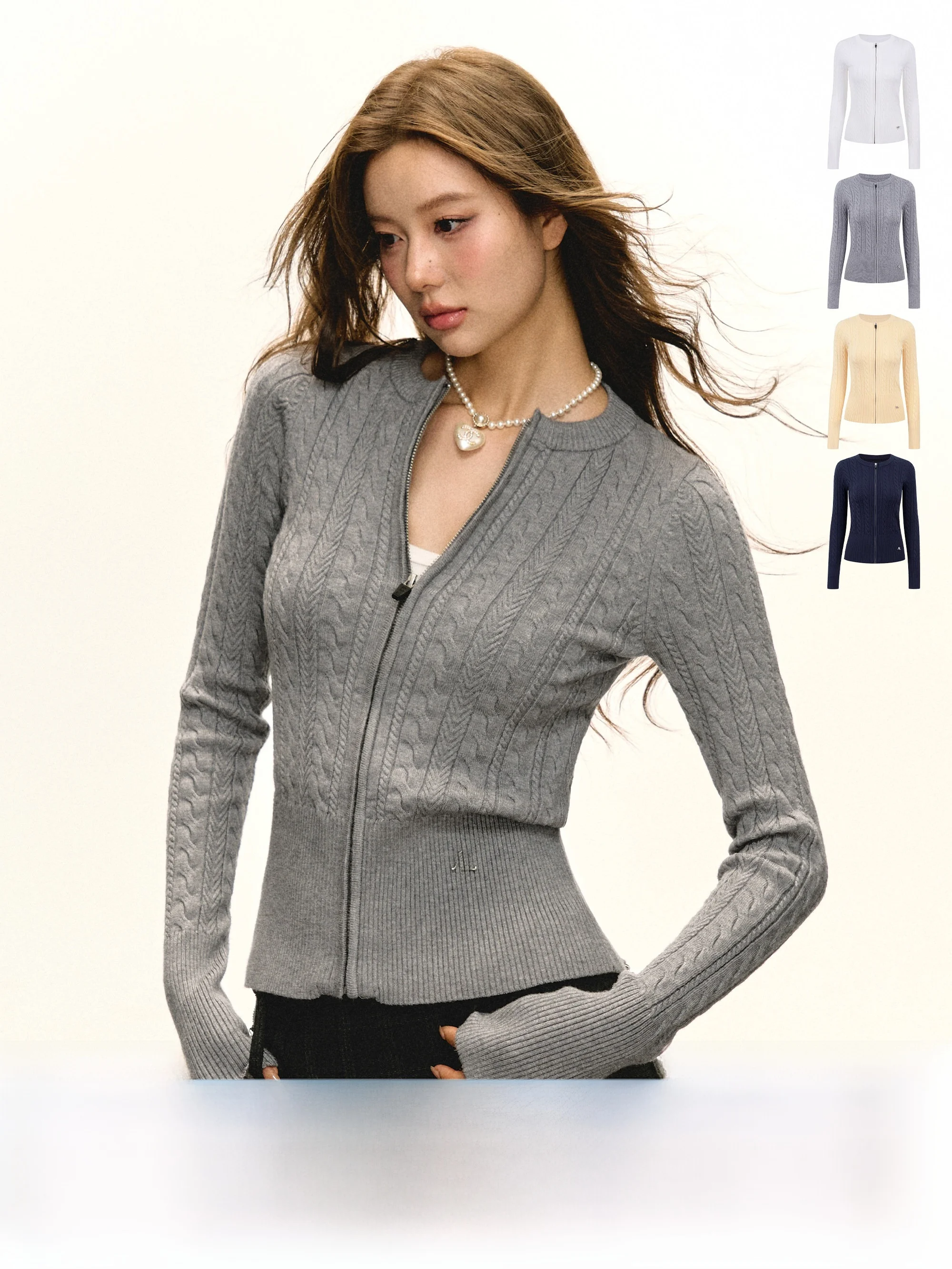 Ariseism Women's Knitted Cardigan Sweater round Ne Tapered Flower Patterned Base Layer Top Street Sle Slim Fit Spring New
Ariseism Women's Knitted Cardigan Sweater round Ne Tapered Flower Patterned Base Layer Top Street Sle Slim Fit Spring New